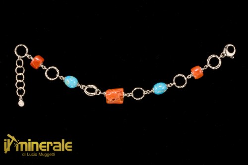 BR045BpNs3390-1_gioielli_argento_pietre_dure_bracciali_corallo_rosso_turchese_naturale