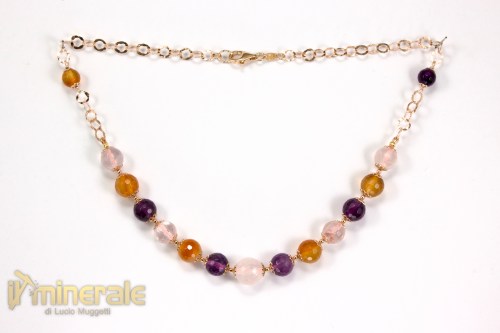 Ca021Ns2415-2_gioiello_argento_collane_catene_pietre_dure_corniola_ametista_quarzo_rosa