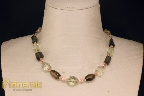 Ca021Ns4730-1_gioielli_argento_collana_catene_girocolli_pietre_dure_quarzo_affumicato_citrino_lemon