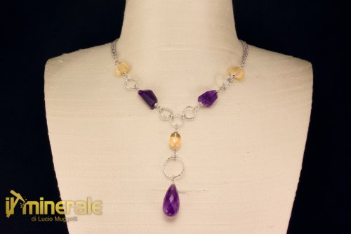 G084pNs5105-1_gioielli_argento_collana_catene_girocolli_pietre_dure_ametista_citrino
