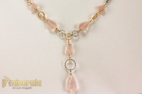 G084pNs7035-3_gioielli_argento_collana_catene_girocolli_pietre_dure_quarzo_rosa